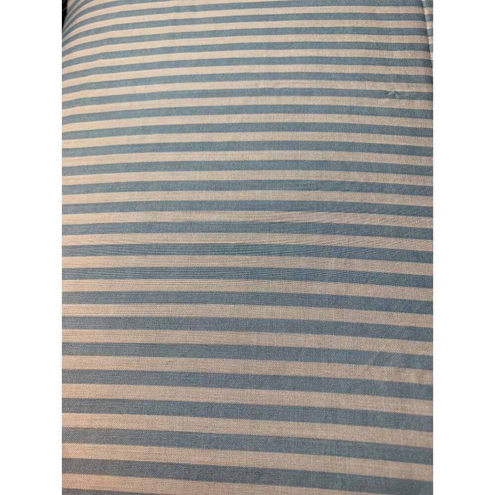 Blue & White Striped Cotton Fabric 18"x22" Fat Quarter Sewing Quilting Craft Mat
